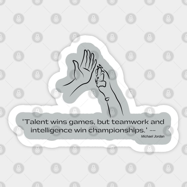 Talent - Dog Teamwork Sticker by Jumpin' K-9's Store